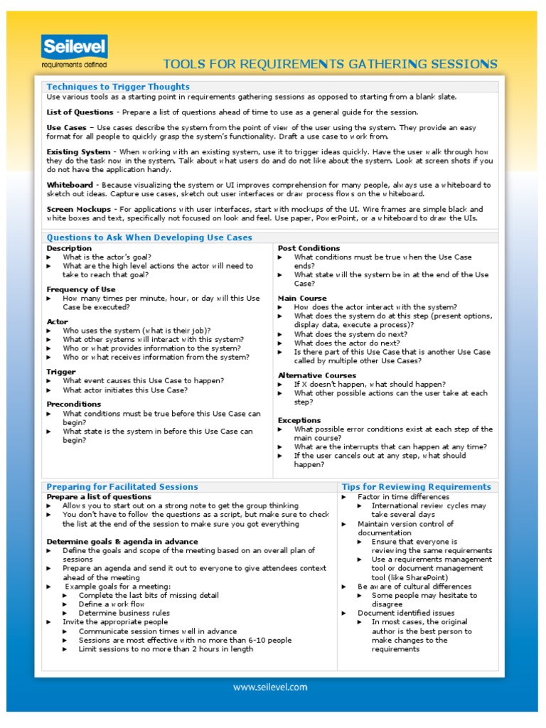 Requirements 101 PDF | PDF | Use Case | User Interface