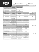 IB Group 4 Sciences IA Investigation Criteria Marking Sheet