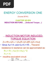 Energy Conversion One: INDUCTION MOTORS (Induced Torque )