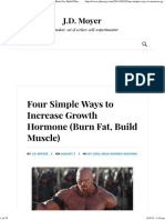 Four Simple Ways To Increase Growth Hormone (Burn Fat, Build Muscle) - J.D