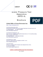 Water Pressure Test Apparatus