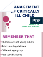 Management of Critically Ill Child