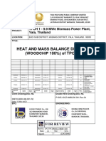 098TO-BDD-HM-001-R2 Heat Balance Diagram (Woodchip 100%) of TPCH 1