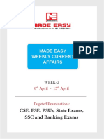 2nd Weekly Current Affairs (8-15 April 2020) PDF