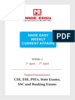 Weekly Current Affairs (1-7 April 2020) Final PDF