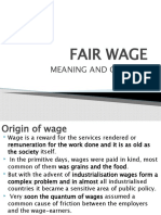 Fair Wage: Meaning and Concept