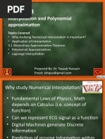 Lec 1 Lagrange Interpolation