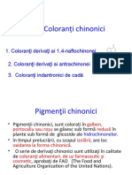 Lectia 4, Coloranti Chinonici