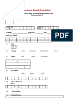 Merit Scholarship Form PDF