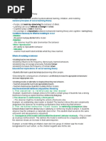 General Principles of Social Learning Theory: - Attention - Retention - Motor Reproduction