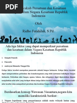 Materi 1 Tambahan Memperkukuh Persatuan Dan Kesatuan Bangsa Dalam Negara Kesatuan