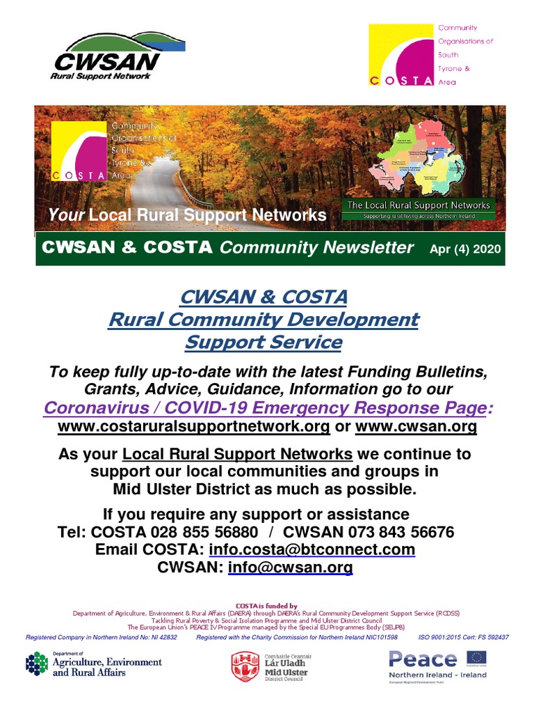 Cwsan & Costa Rural Community Development Support Service | PDF ...