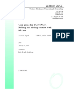 User Guide For CONTACT, Rolling and Sliding Contact With Friction PDF
