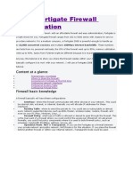 Basic Fortigate Firewall Configuration: Content at A Glance