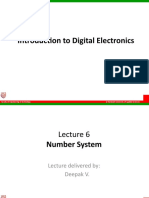Introduction To Digital Electronics: at Ramaiah University of Applied Sciences Faculty of Engineering & Technology