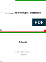 Introduction To Digital Electronics: © Ramaiah University of Applied Sciences Faculty of Engineering & Technology