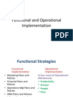 Functional and Operational Implementation