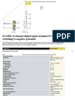 EL1098 - 8 Channel Digital Input Terminal 24 V DC, Switching To Negative Potential