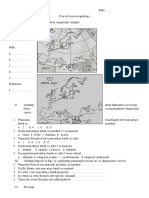 Europa - Articulatii - Clima - Hidrografie Fisa