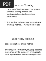 Laboratory Training