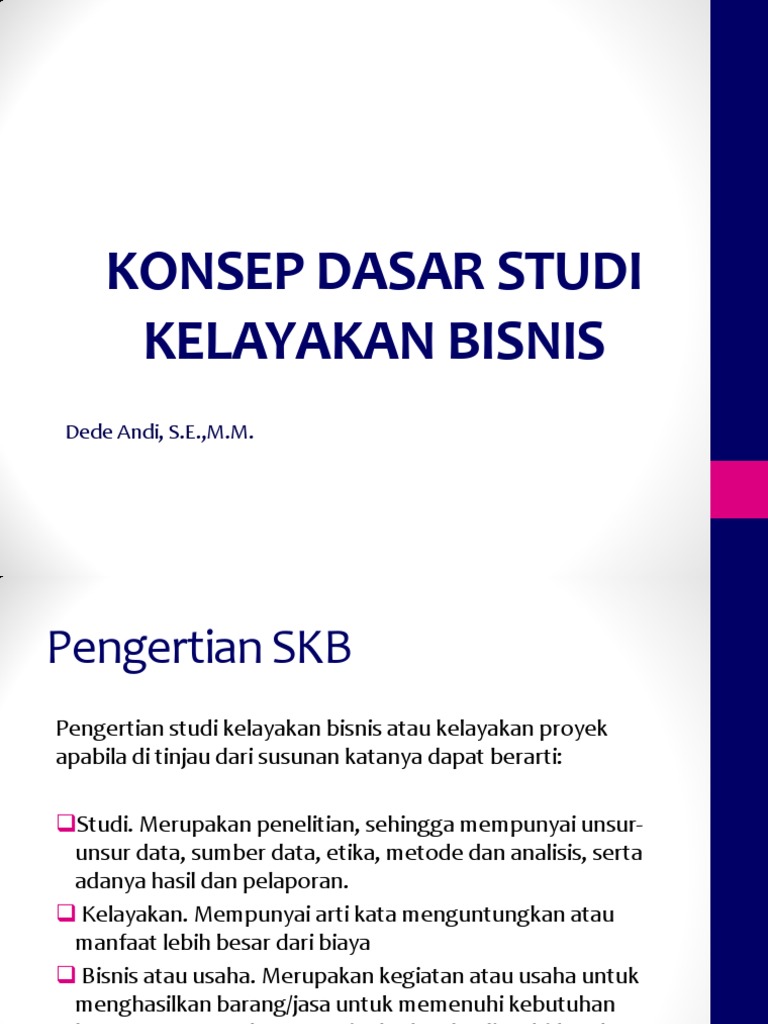 Studi Kelayakan Bisnis 1 Pdf