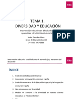 Tema 1. Diversidad y Educación. Sara 2018-19