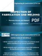 Inspection For Fabrication & Welding