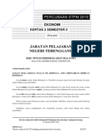 Soalan EKONOMI Kertas 2 Percubaan Sem 2 2019