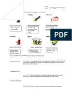 Energy Transformation Worksheet 2