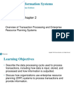 Accounting Information Systems: Overview of Transaction Processing and Enterprise Resource Planning Systems