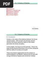 Kinetics of Particles