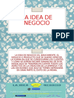 LA IDEA DE NEGOCIO