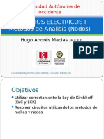 Análisis de circuitos eléctricos por método de nodos (Universidad Autónoma de Occidente