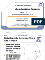 Internal Combustion Engines: Air University Islamabad