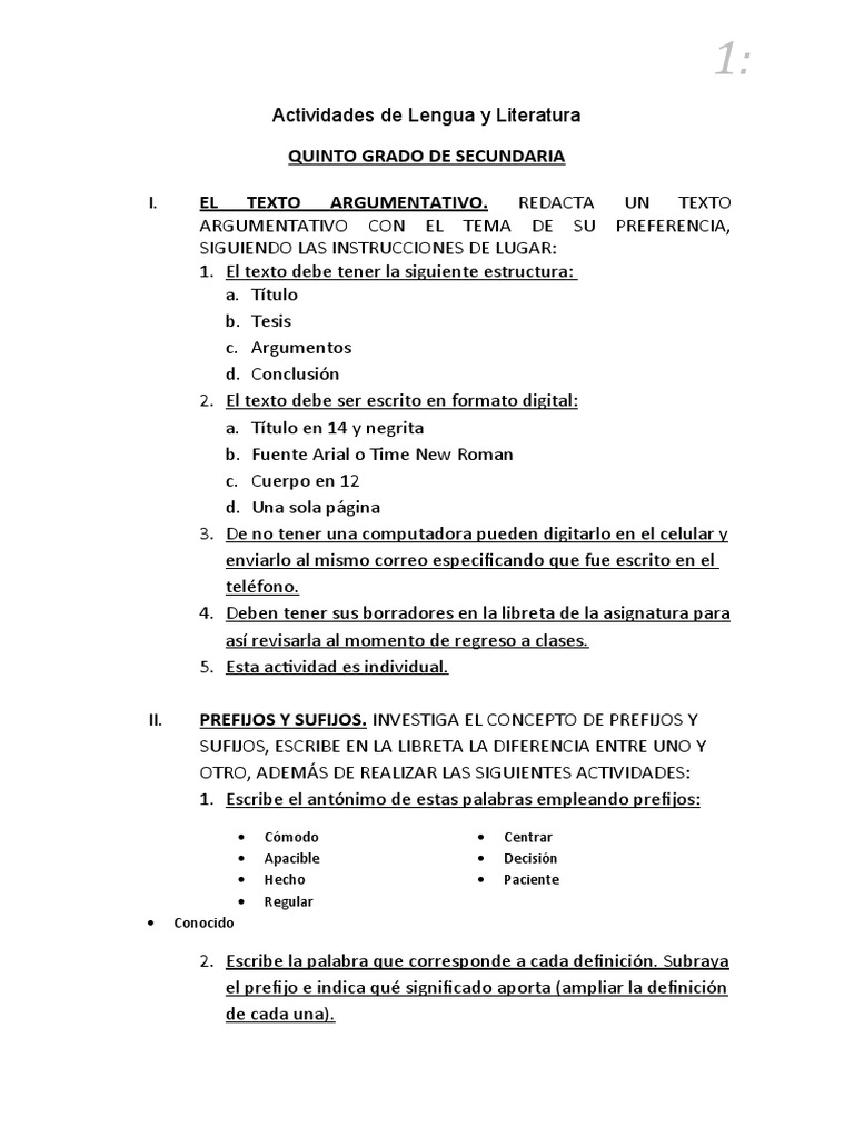 Hojas De Trabajo Gratuitas De Lengua Y Literatura Para Quinto Grado