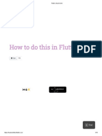 How To Do This in Flutter?: Flutter and Dart Cheat Sheet