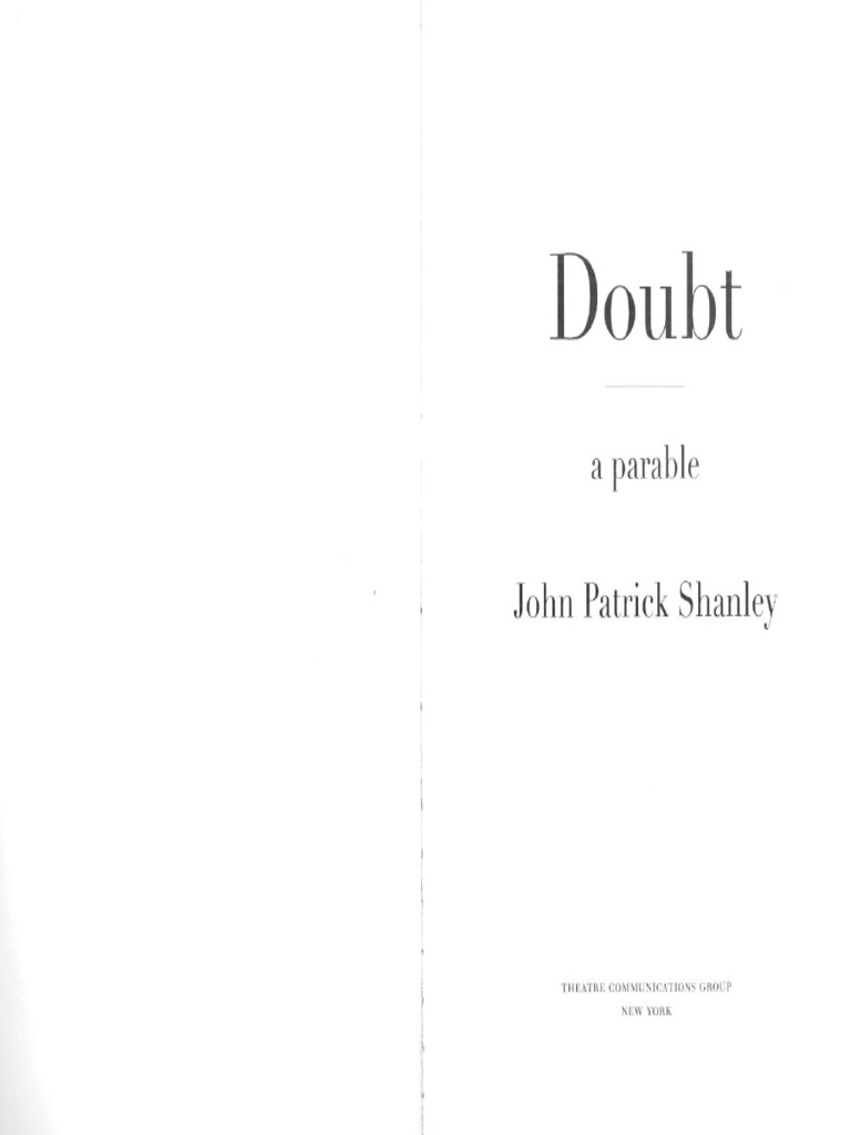 Doubt - John Patrick Shanley | PDF
