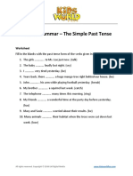 English Grammar - The Simple Past Tense: Worksheet
