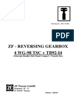 5871 133 002 - ZF - REVERSING GEARBOX 4 WG-98 TSC + TB92-I4 (Telescopic Handler Side Mount Compact + Transfer Box) Workshop Manual