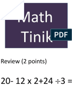 Math Tinik PArt 2