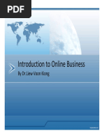 Introduction To Online Business: by DR - Liew Voon Kiong