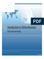 Introduction To Online Business: by DR - Liew Voon Kiong