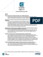 Seismic Rated Enclosures FAQ: Form No.12606.11.09