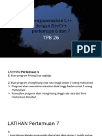 Mengoperasikan C++ Dengan Devc++ Pertemuan 6 Dan 7