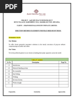 Method Statement For Peat Shed Erection