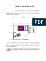 Dibujo 2D de Una Habitación PDF