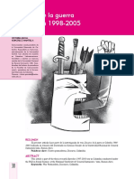 Discursos de La Guerra en Colombia 1998-2005