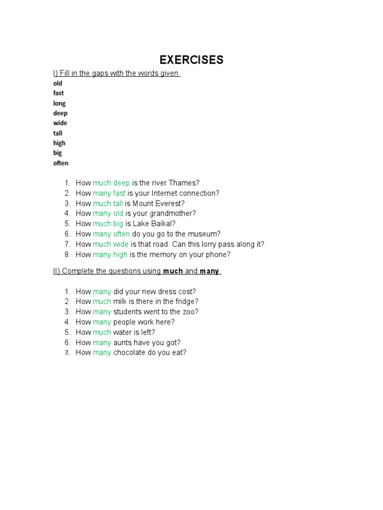 Exercises With How | PDF | Language Arts & Discipline