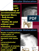 Grade 1 (Strain) Stretching and Ligament Fibers - Soft-Tissue Swelling - Stable AC Joint Without Joint Widening