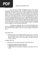 Download NURSING PATIENT INTERACTION by Jennifer Long SN45794631 doc pdf